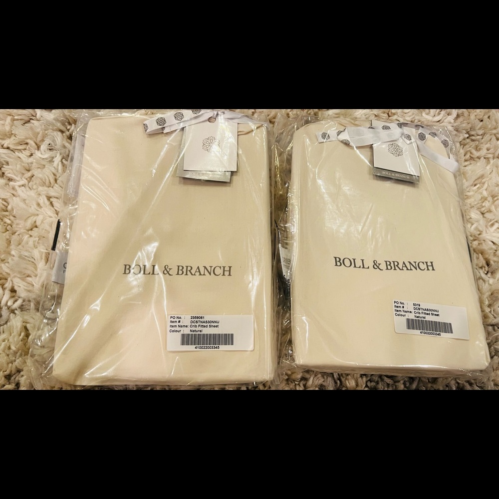 Boll&Branch crib sheets bundle